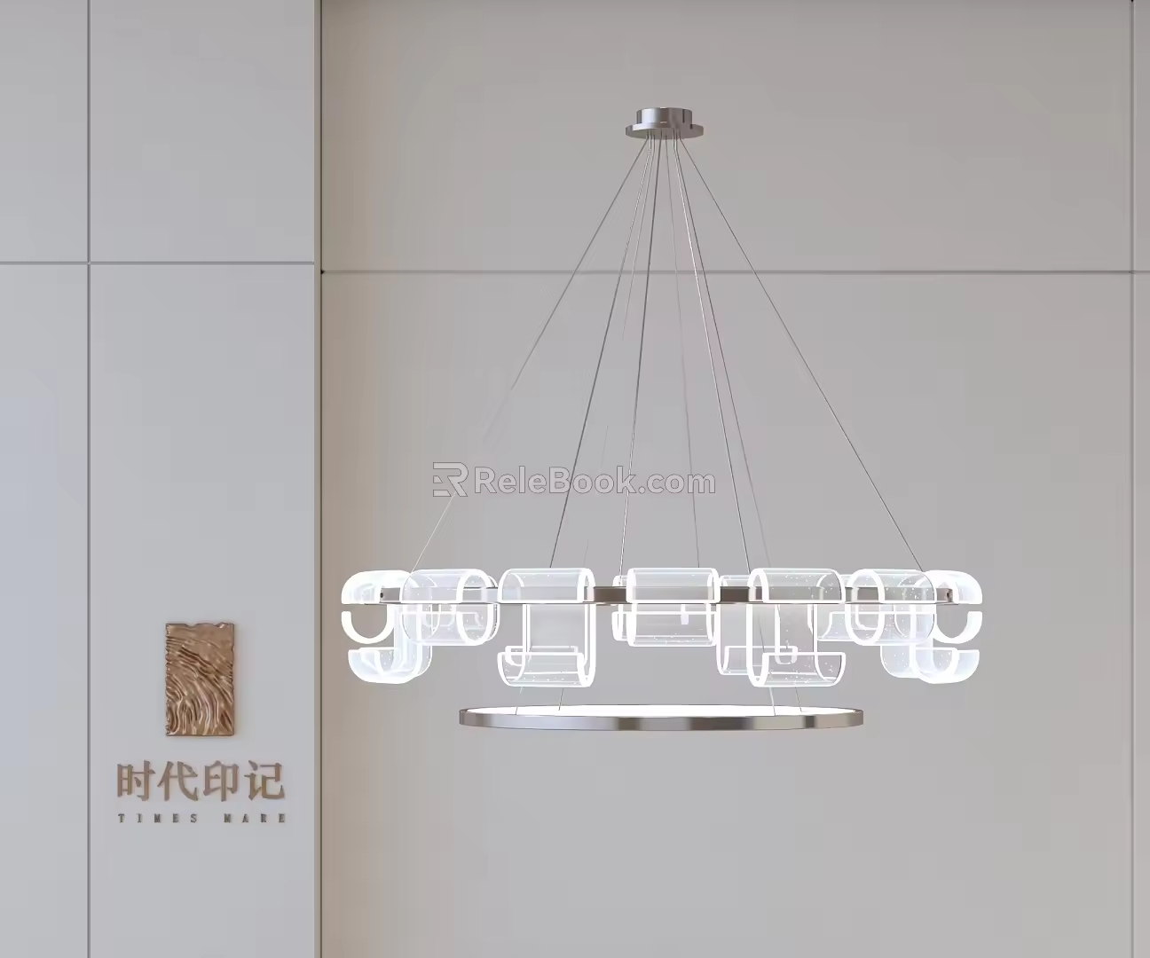 Modern chandelier 3d model