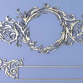 European-style Metal Carved European Pattern Hollow Carved Pattern 3d model