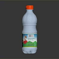 Transparent Plastic Beverage Bottle With Red Cap For Tree Milk Daily Use