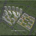 Modern Residential Buildings With Green Surroundings And Park Areas In Well Planned Urban Layout