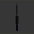 Tactical Weapon Pistol With Silencer And Detachable Silver Red Stripe Magazine