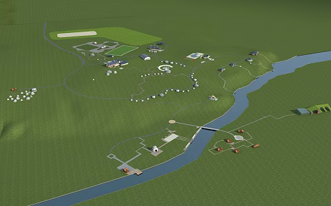 modern prairie 3d model