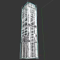 Modern Urban Skyscraper Architectural Design With Geometric Structure And Sleek Exterior