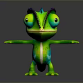 Lizard Anime Lizard Chameleon Cartoon Lizard Reptile Cold Blooded Animal Reptile Class 3d model