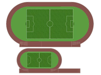 Modern Football Stadium Playground Runway 3d model Modern Football Stadium Playground Runway 3d model