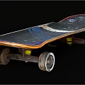 Stylish Skateboard Sports Equipment With Retro And Modern Graphic Design Patterns