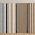 Modern Vertical Slat Room Dividers With Various Wooden Textures And Colors