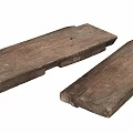 Two Natural Wooden Stone Slabs With Rustic Texture And Handcrafted Finish