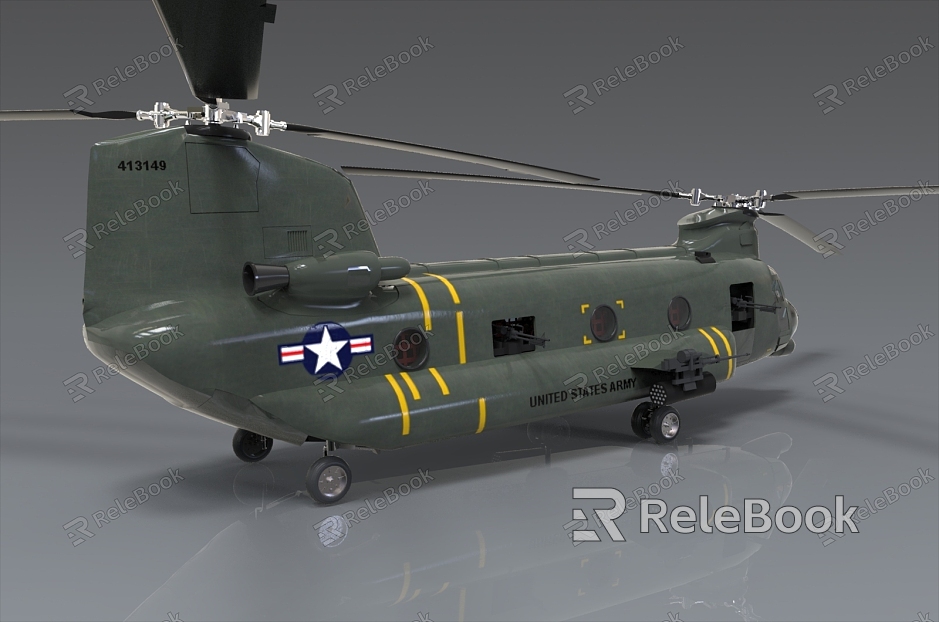 CH47 transport aircraft Chinook helicopter twin-propeller transport aircraft U.S. military transport aircraft transport helicopter model