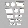 modern ceiling lamp 3d model