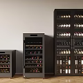Modern Wine Cabinet Red Wine Cabinet Constant Temperature Glass Red Wine Cabinet Seamless Embedded Red Wine Cabinet 3d model