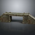 Traditional Stone Bridge Structure With Brick Arch Railings And Deck Design