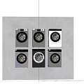 Modern Washing Machines With Glass Front Doors And Stainless Steel Exteriors In Multiple Styles