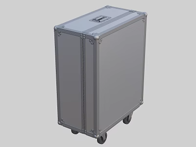 Commercial Wheeled Metal Storage Equipment With Heavy Duty Transport Case 3d model