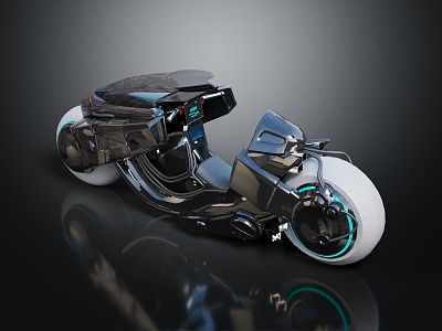 Modern Motorcycle Jet Motorcycle Sci-Fi Motorcycle 3d model