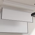Modern Projection Curtain Electric Curtain Embedded Curtain Projector Projection Disc Machine Curtain Display Screen 3d model