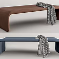 Modern Bed End Stool Sofa Bench 3d model