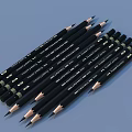 High Quality Black Wooden Pencils Set For Writing And Drawing Supplies