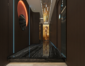 Modern KTV Corridor 3d model