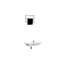 Modern White Ceramic Wall Mounted Washbasin With Sleek Design And Chrome Faucet