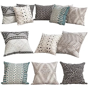 Modern pillow decoration 3d model