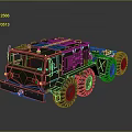 Olive Green Military Heavy Duty Truck With Multi Wheel Design For Transport