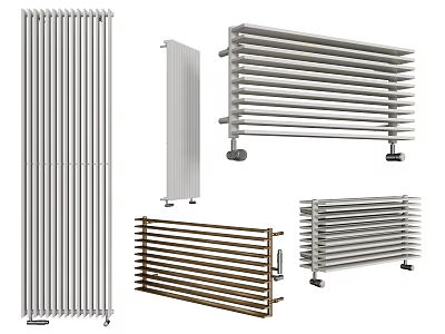 Various Modern Radiator Styles With Different Designs And Materials For Home Use 3d model