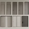 Modern Security Door Designs With Various Styles And Colors 3d model