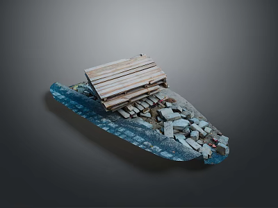 Ruins Realistic Game Items 3d model