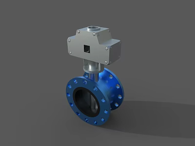 Electric fast switch gate valve switch 3d model