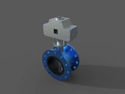 Electric fast switch gate valve switch 3d model