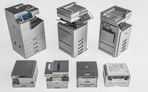 Printer Copier Office Equipment 3d model