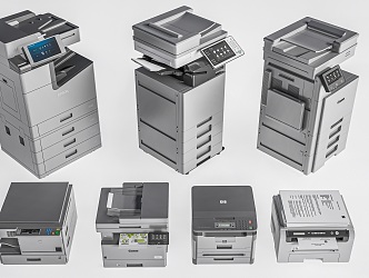 Printer Copier Office Equipment 3d model