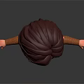 Cartoon Boy Character With Brown Hair Brown Outfit White Pants And Arms Outstretched