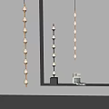 Modern Light Combination Minimalist Light Combination Chandelier Floor Lamp 3d model