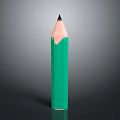 Stylish Green Pencil With Sharpened Tip And Wooden Body For Everyday Use