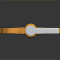 Measuring Tool With Silver Long Rod Orange Square Structure And Bottom Silver Ball