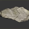 Natural Stone With Rough Surface Texture And Beige Brown Natural Patterns