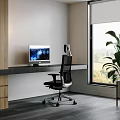 Desk Chair Custom Desk Computer Office Chair Apple Computer Ergonomic Chair 3d model