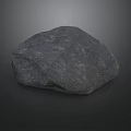 Dark Gray Rockery Stone with Rough Natural Texture and Natural Shape