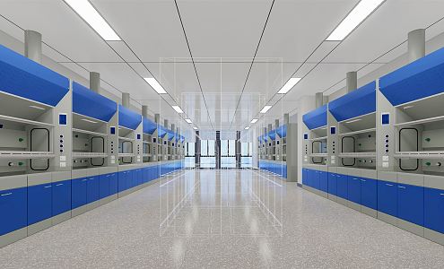 Modern Laboratory 3d model