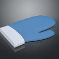 Blue And White Oven Mitt Essential Kitchen Household Item For Everyday Use