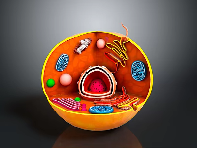 Detailed Human Organ Anatomy Showing Hair Follicle And Cellular Structures 3d model