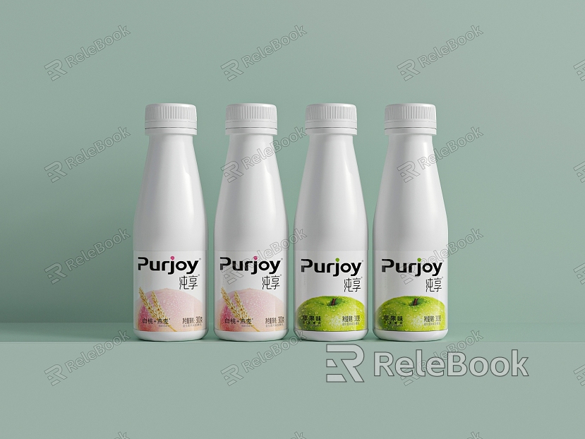 Juice Milk Beverage Dairy Products model