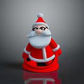 Cute Santa Claus Decorative Figure In Red And White For Household Use