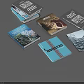 Assorted Books Magazines Display With Various Cover Images Text And Titles
