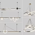 Modern Chandeliers With Contemporary Designs Various Shapes Sleek Metal Frames And Illuminated Strips
