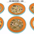 Kids Sand Playground Equipment With Six Different Styles And Fun Play Elements 3d model