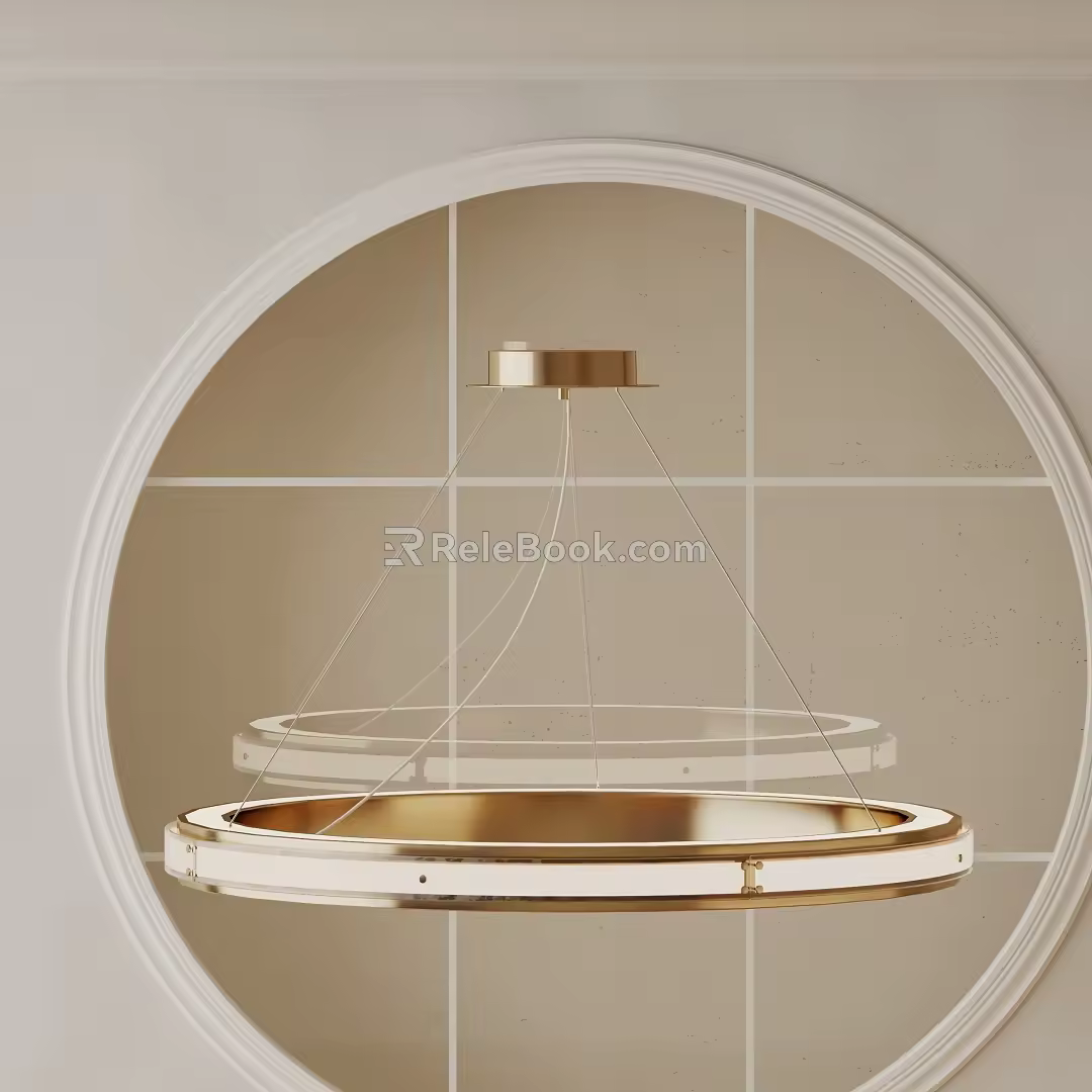 Modern chandelier 3d model