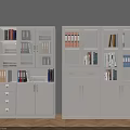 White Office File Cabinets With Glass Doors And Storage For Files And Books